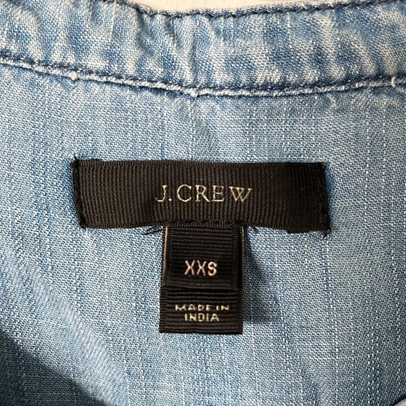 J.Crew Drapey Chambray Button Tunic Shirt Dress - Picture 3 of 6